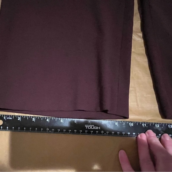 Kenar size 10 plum high rise wide leg dress pants flat zip front - Picture 13 of 15